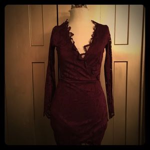Beautiful plum lace dress